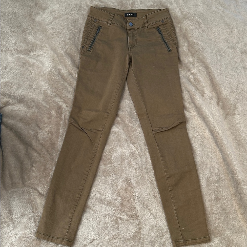 DKNY Green Skinny Pants
